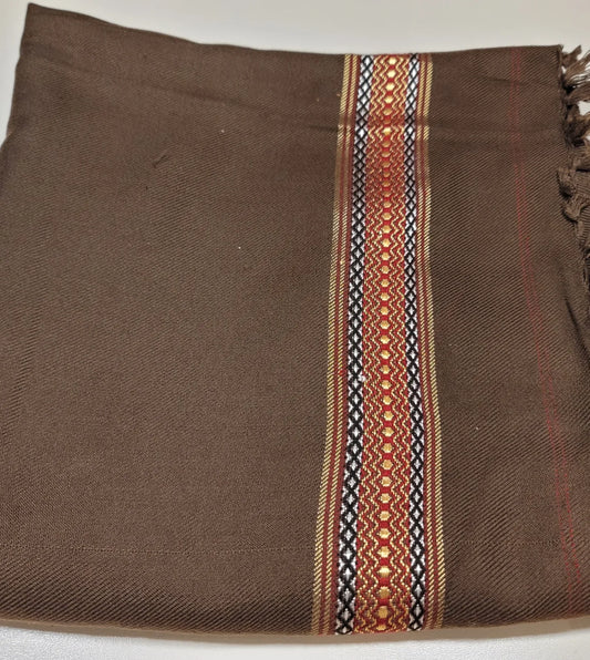 Mens Woolen Pashmina Dussa Shawl Full Size 50inch by 105inch 11